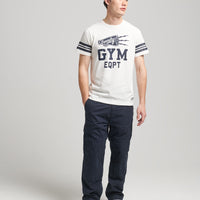 Athletic College Graphic T Shirt - Off White