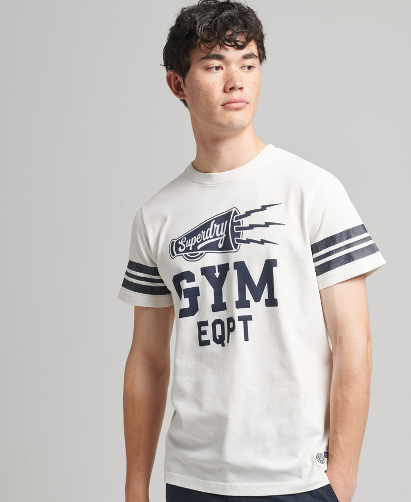 Athletic College Graphic T Shirt - Off White