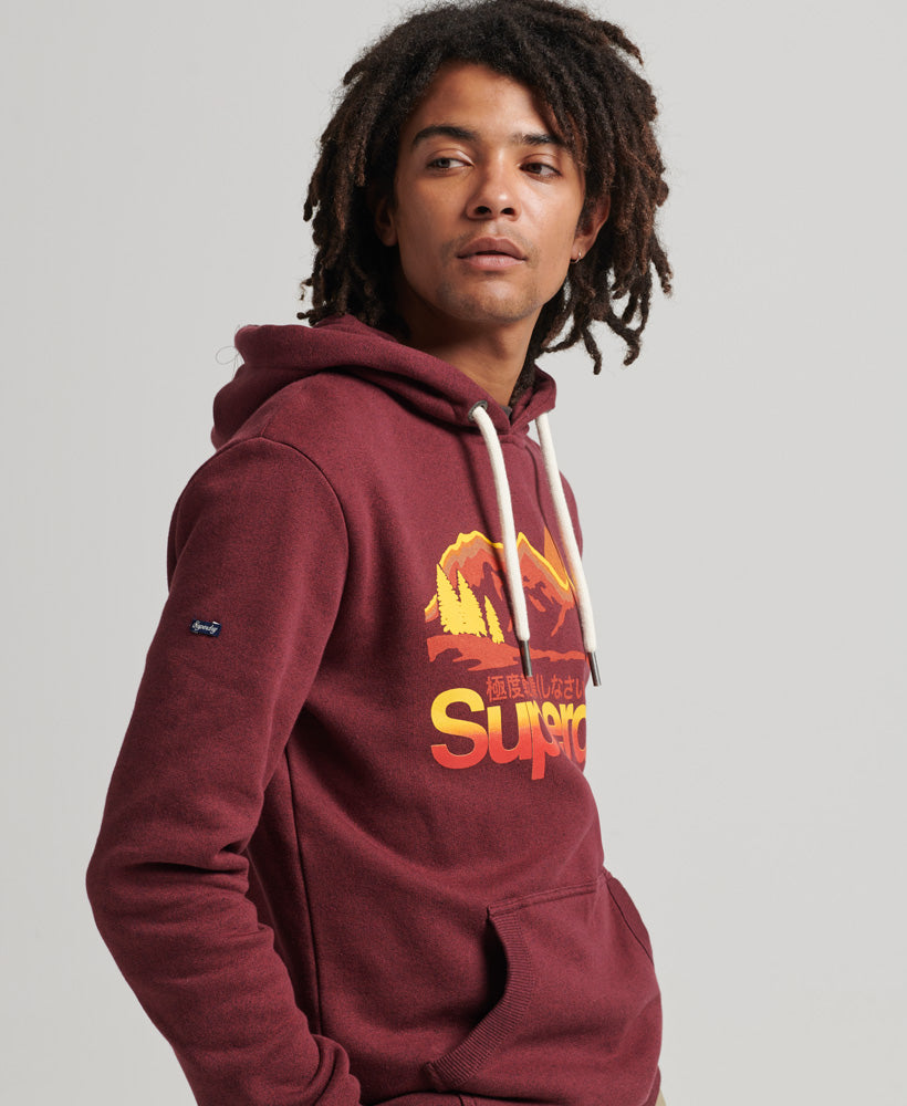 Vintage Core Logo Great Outdoors Hoodie - Deepest Burgundy Grit