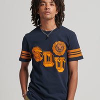 Athletic College Graphic T Shirt - Eclipse Navy