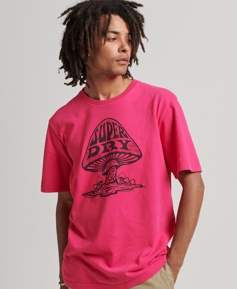 Psych Rock T-Shirt - Hot Pink