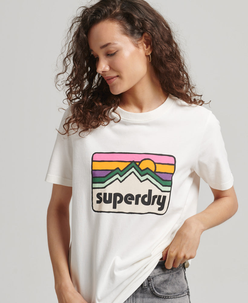 90s Terrain Graphic T-Shirt - Winter White