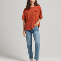 Vintage Logo Box Fit T-Shirt - Burnt Orange