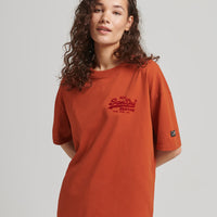 Vintage Logo Box Fit T-Shirt - Burnt Orange