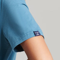 Organic Cotton Core Logo T-Shirt - Pottery Blue