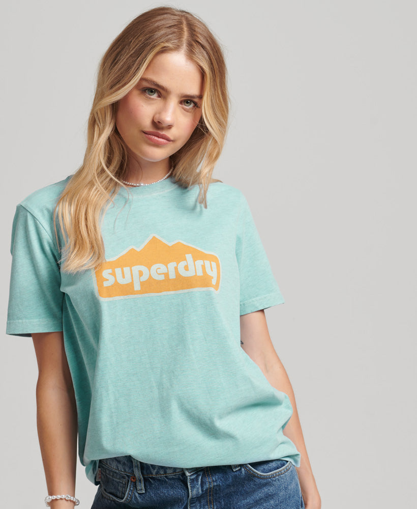 90s Terrain Graphic T-Shirt - Sky Blue