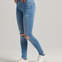 Organic Cotton High Rise Skinny Denim Jeans - Spring Vintage Custom