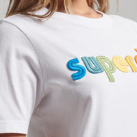 Vintage Core Logo Rainbow T-Shirt - Optic