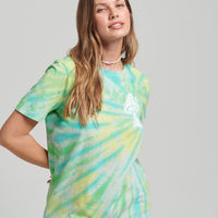 Woodland Graphic T-Shirt - Glacier Grey Marl Tie Dye