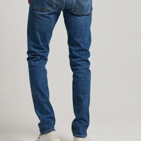 Organic Cotton Slim Jeans - Mercer Mid Blue