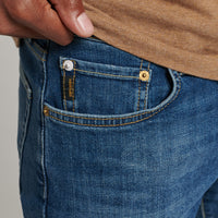 Organic Cotton Slim Jeans - Mercer Mid Blue