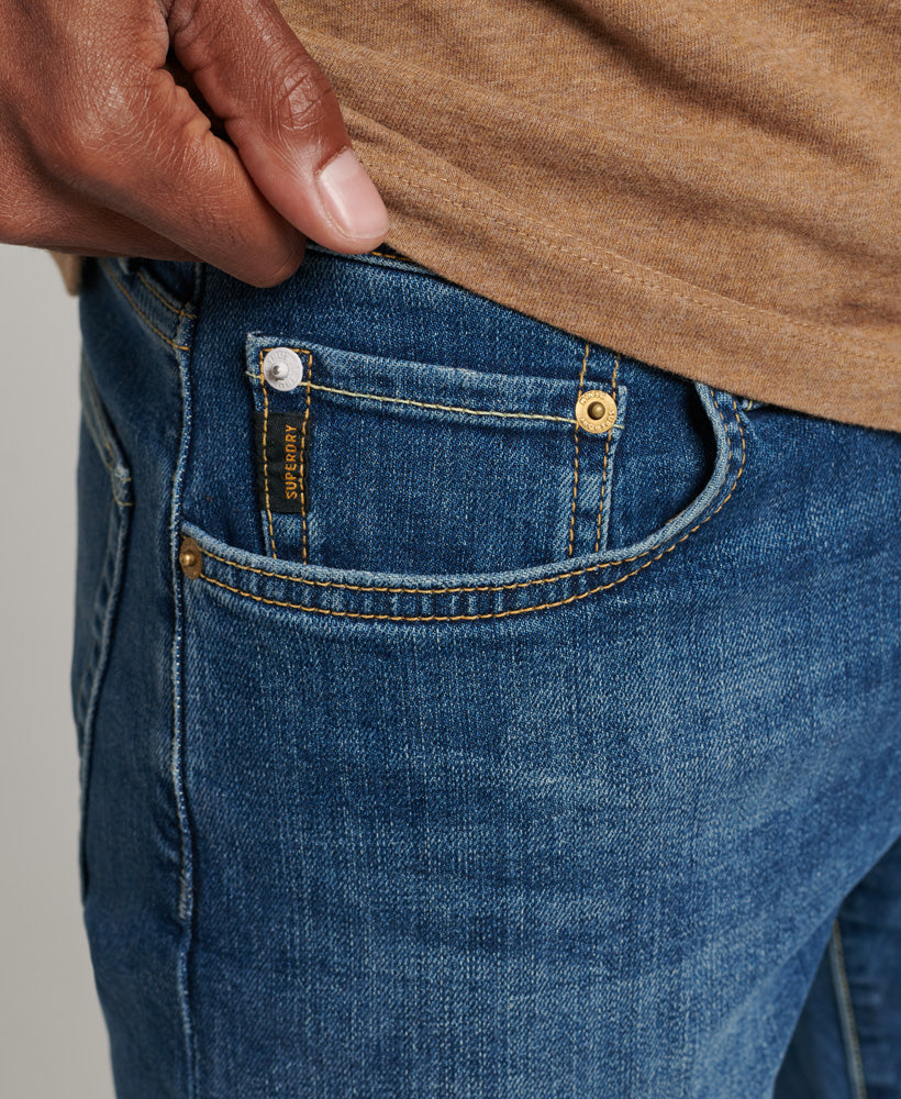 Organic Cotton Slim Jeans - Mercer Mid Blue