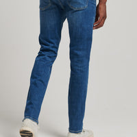 Organic Cotton Slim Jeans - Stanton Bright Blue Rip