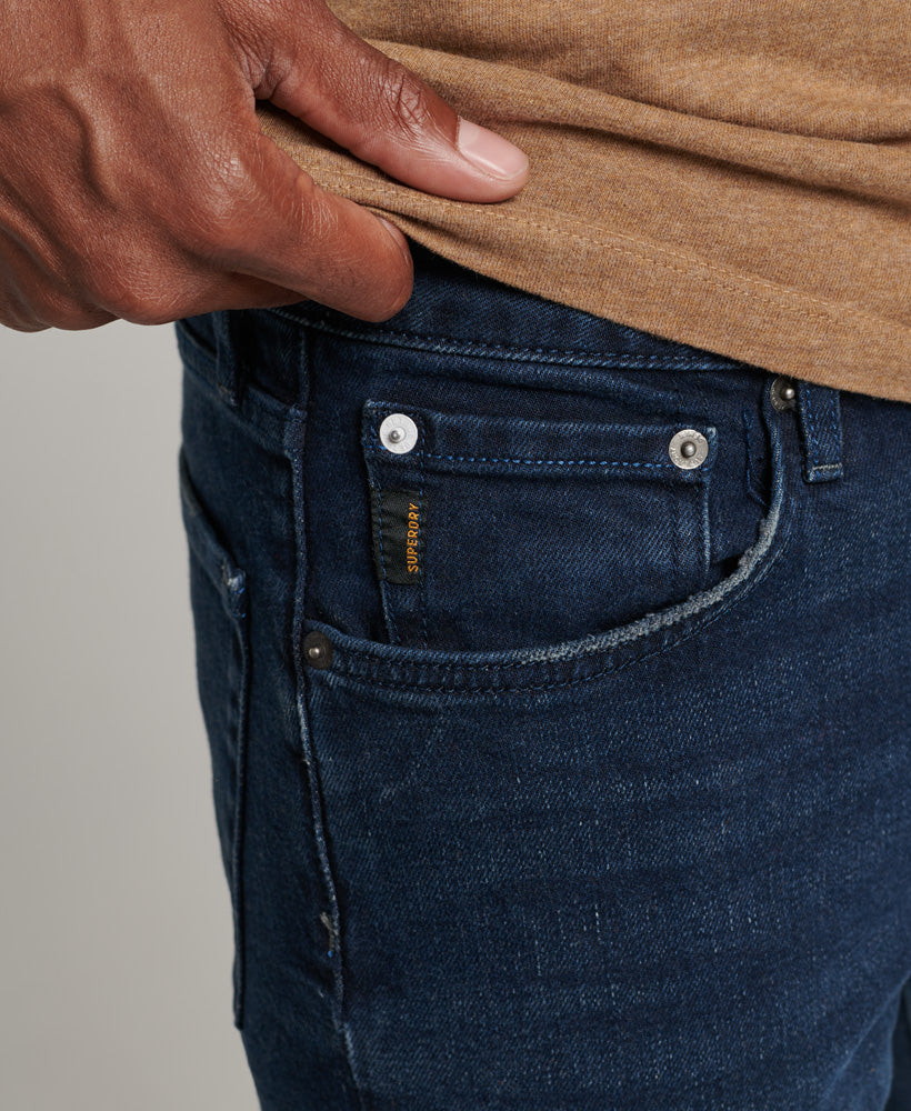 Organic Cotton Slim Jeans - Vanderbilt Ink Worn