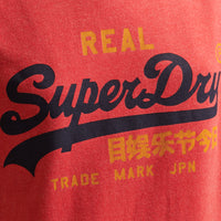 Vintage Logo Heritage T-Shirt - Papaya Red Marl-Brick Red