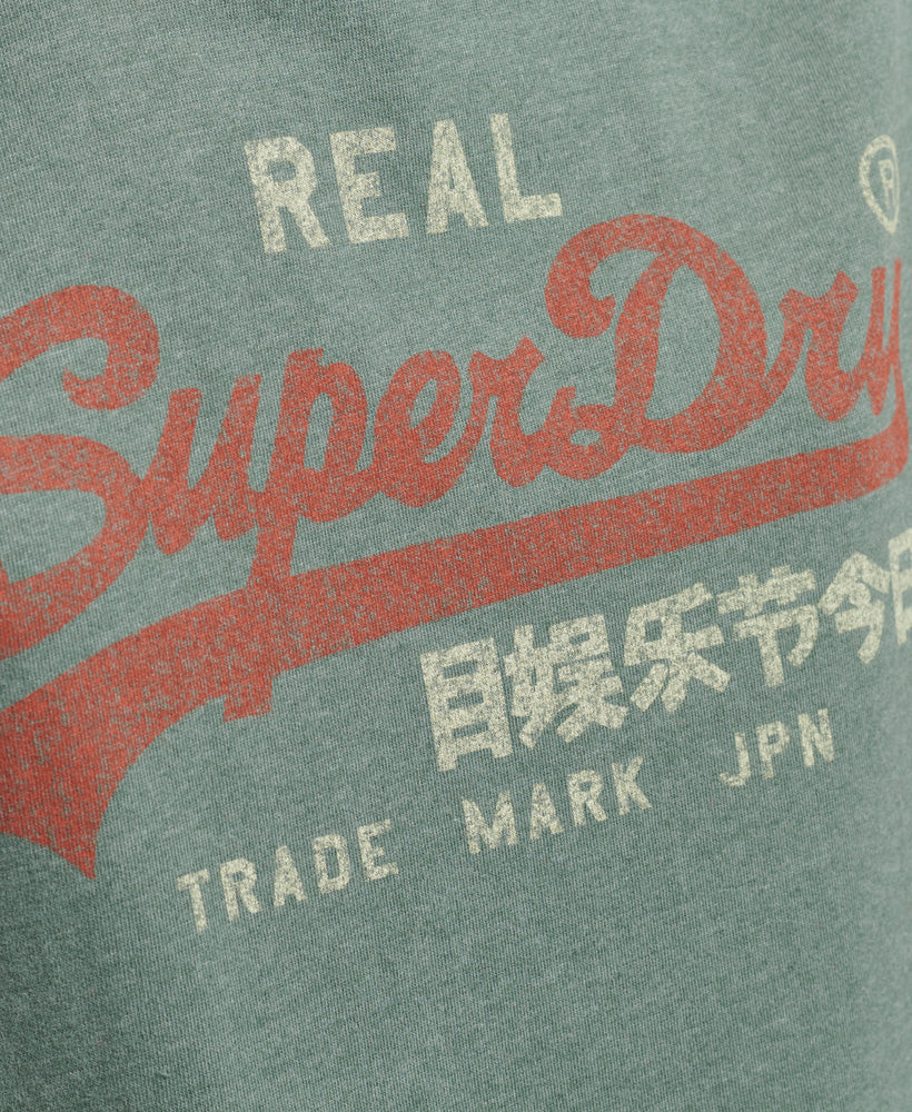 Vintage Logo Heritage T-Shirt - Sage Marl-Drius Green