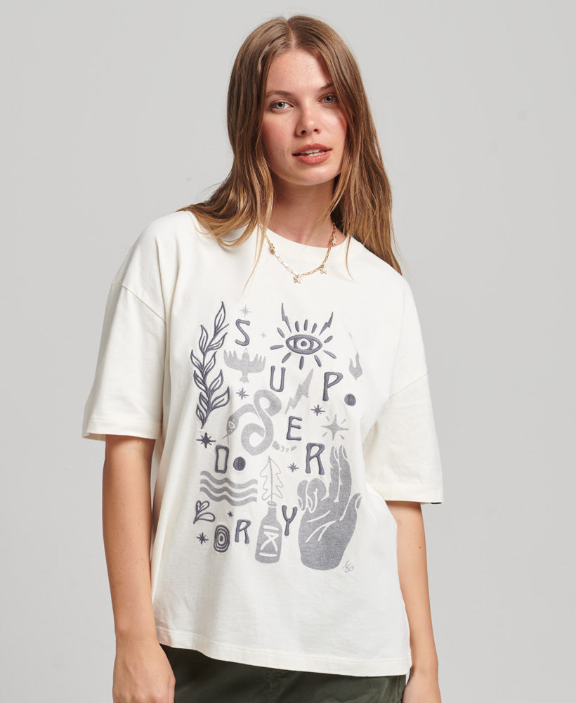 Nomadic Folk T-Shirt - Winter White