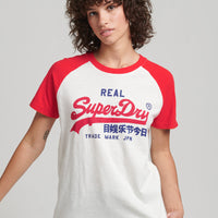 Vintage Logo Heritage T-Shirt - Winter White/Flare Red