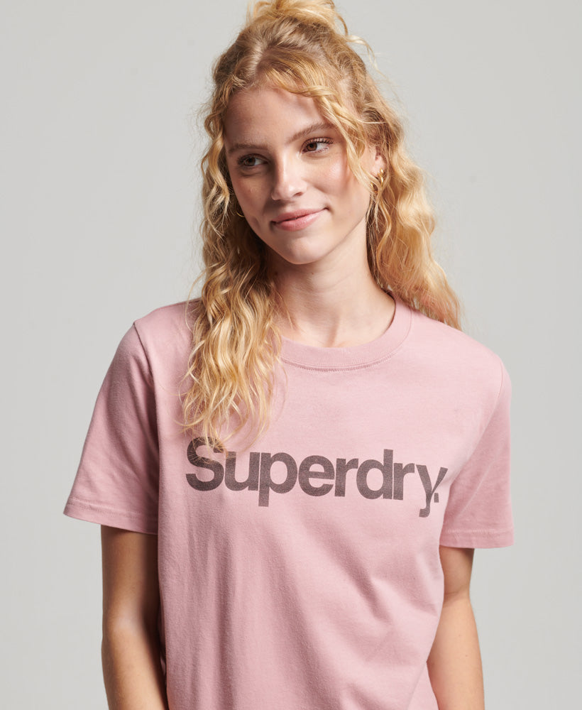 Organic Cotton Core Logo T-Shirt - Soft Pink