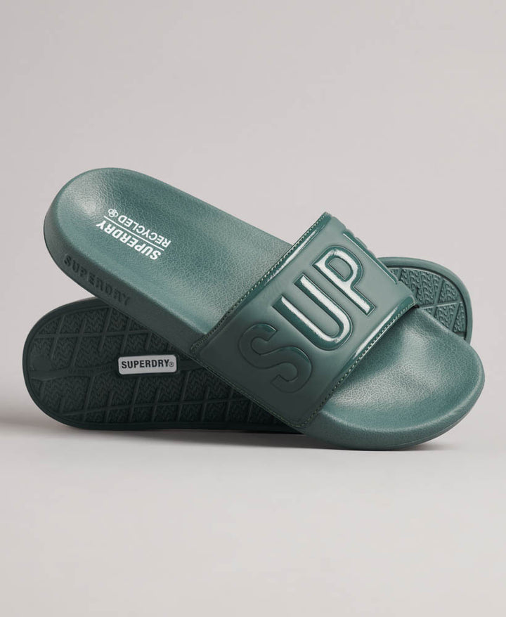 Green hot sale sliders mens