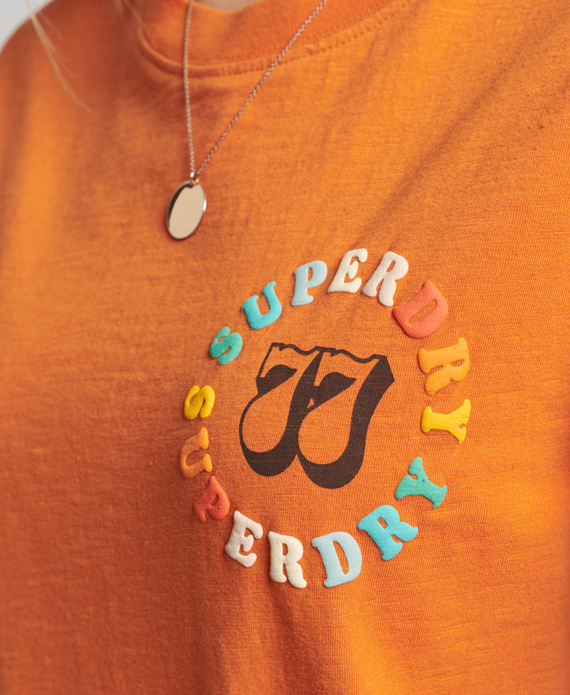 Vintage Rainbow T-Shirt - Orange