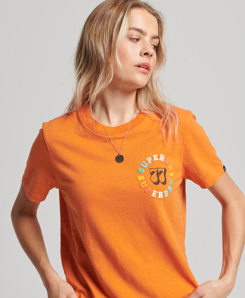 Vintage Rainbow T-Shirt - Orange