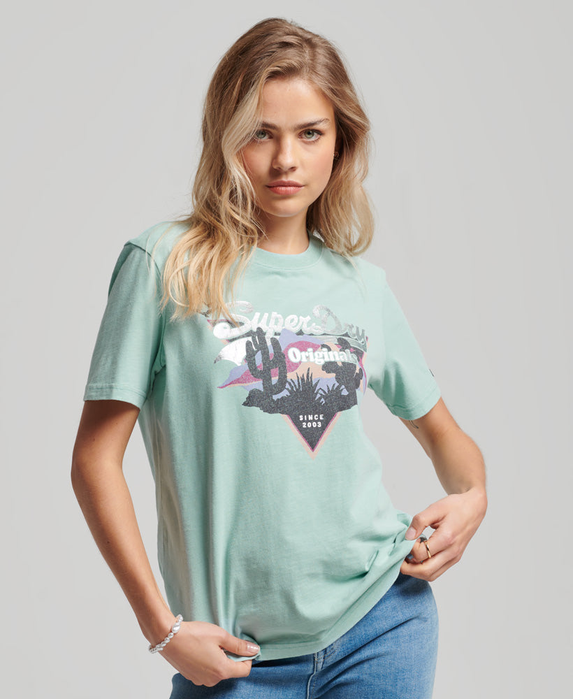 Vintage Logo Narrative T-Shirt - Green