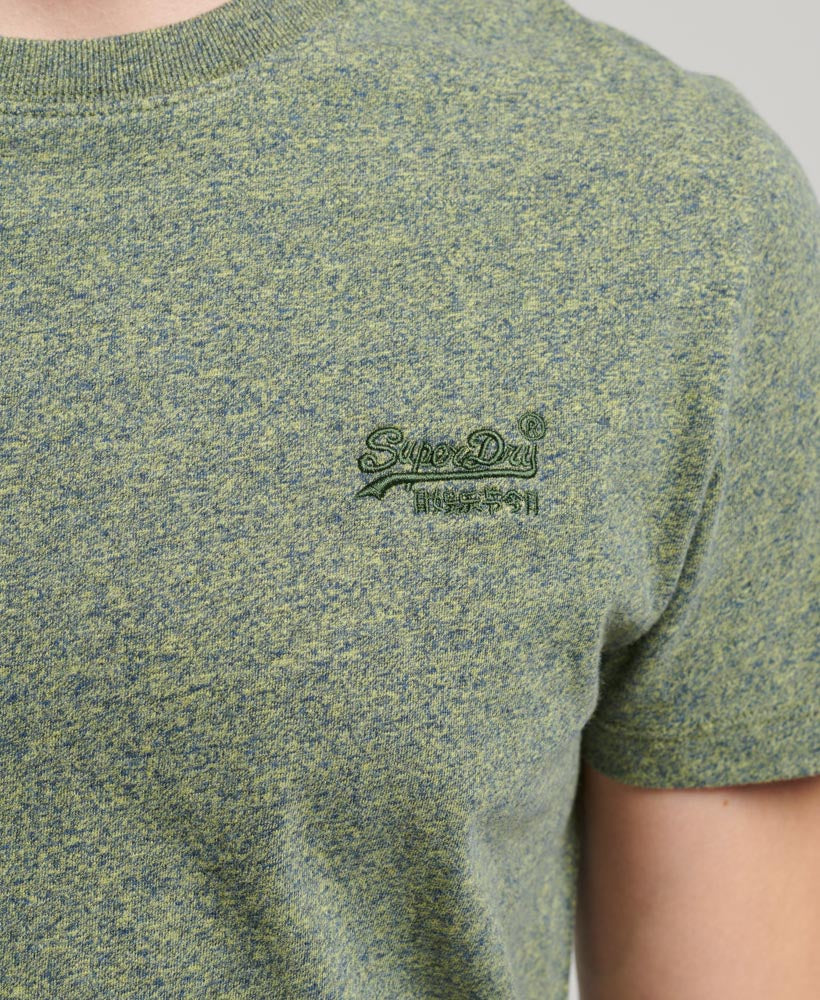 Organic Cotton Essential Logo T-Shirt - Vine Green Marl