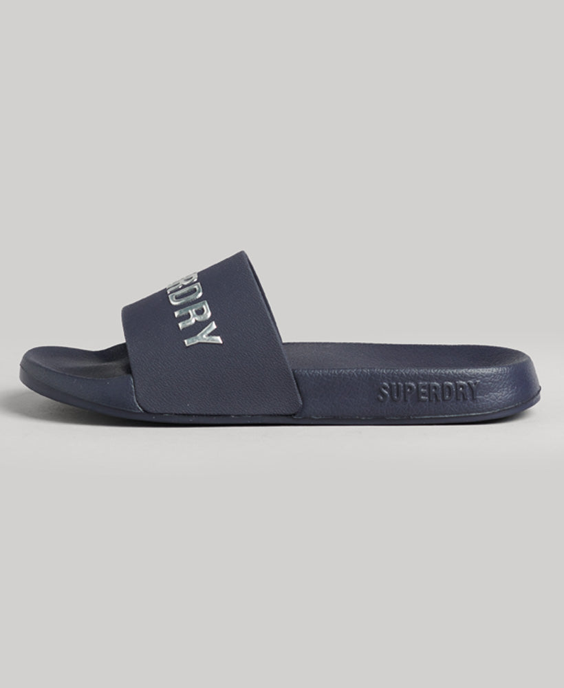 Code Logo Pool Sliders - Navy