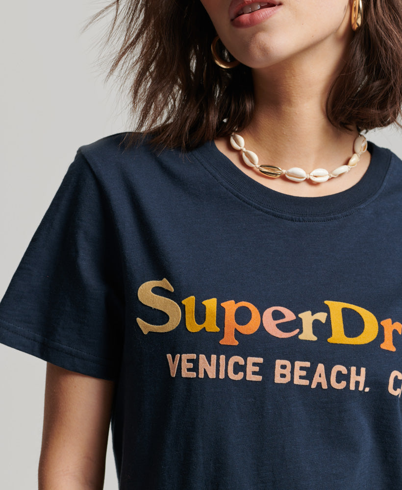 Vintage Rainbow T-Shirt - Navy