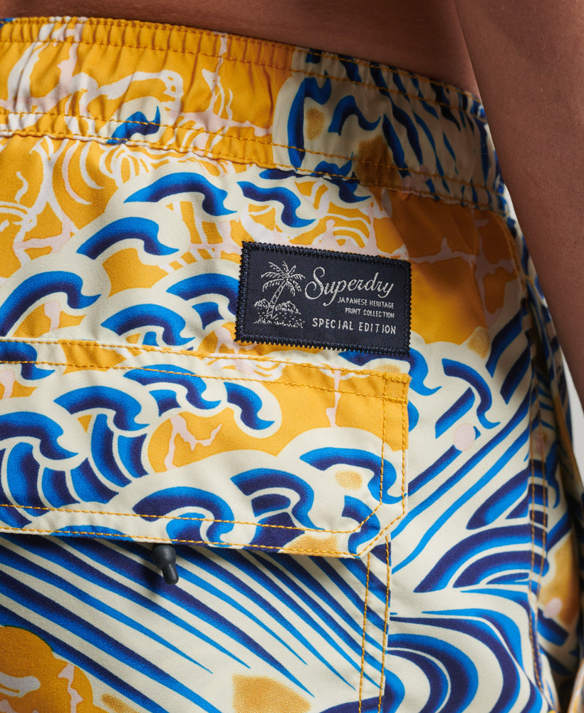 Hawaiian Swim Shorts - Yellow
