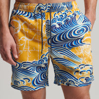 Hawaiian Swim Shorts - Yellow