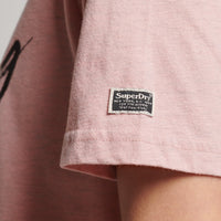 Vintage Embellished T-Shirt - Blush Pink Marl