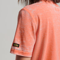 Embellished Vintage Logo T-Shirt - Fusion Coral