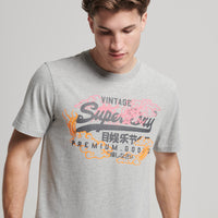Japanese Graphic Logo T-Shirt - Grey