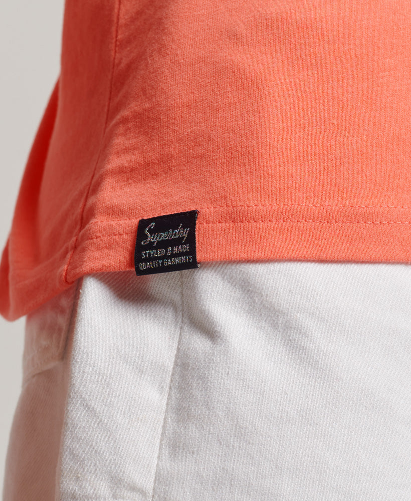 Embossed Vintage Logo T-Shirt - Fusion Coral