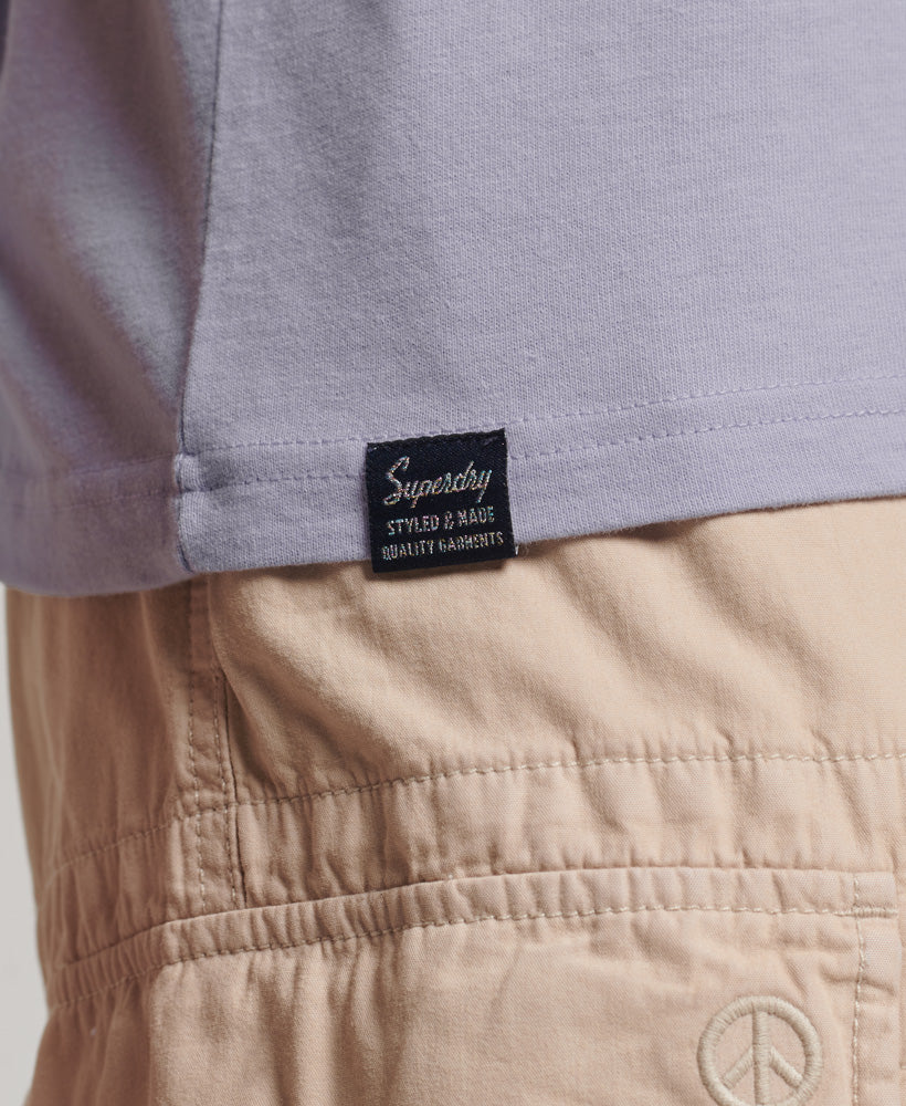 Embossed Vintage Logo T-Shirt - Cosmic Sky Purple