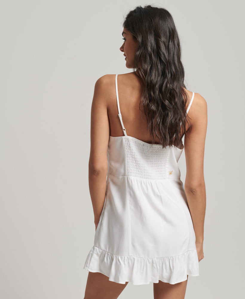 Vintage Cami Mini Dress - White