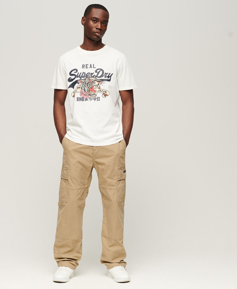Vintage Logo Narrative T-Shirt - Ecru