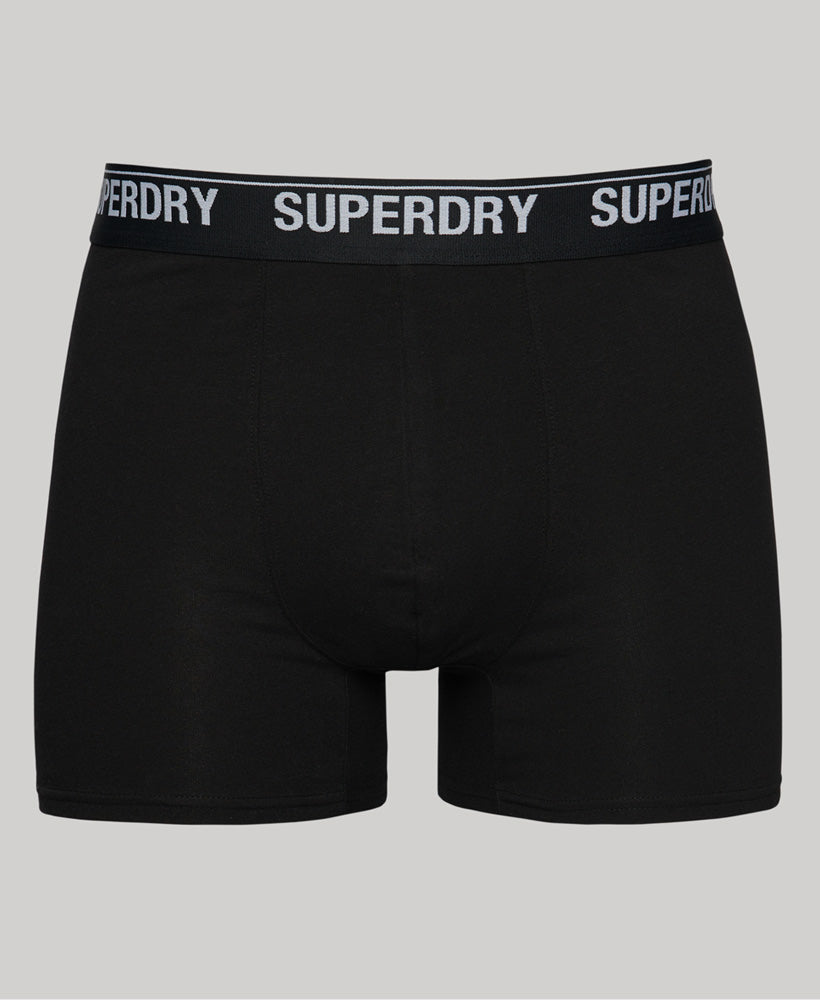 Organic Cotton Boxers Triple Pack - Black