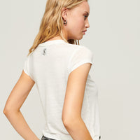 Blackout Rock Graphic T-Shirt - New Chalk White