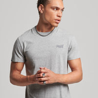 Organic Cotton Essential Logo T-Shirt - Light Grey