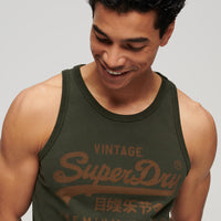 Classic Vintage Logo Heritage Vest Top - Surplus Goods Olive Green