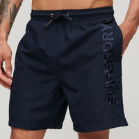 Premium Embroidered 17" Swim Shorts - Eclipse Navy