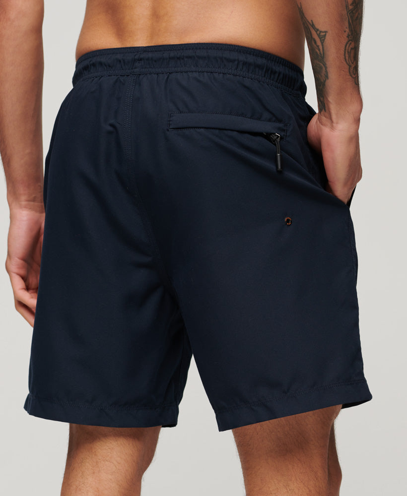 Premium Embroidered 17" Swim Shorts - Eclipse Navy