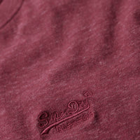 Organic Cotton Essential Logo T-Shirt - Berry Red Marl