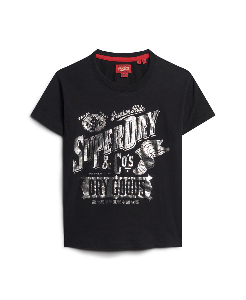 Workwear Scripted Graphic T-Shirt - Black