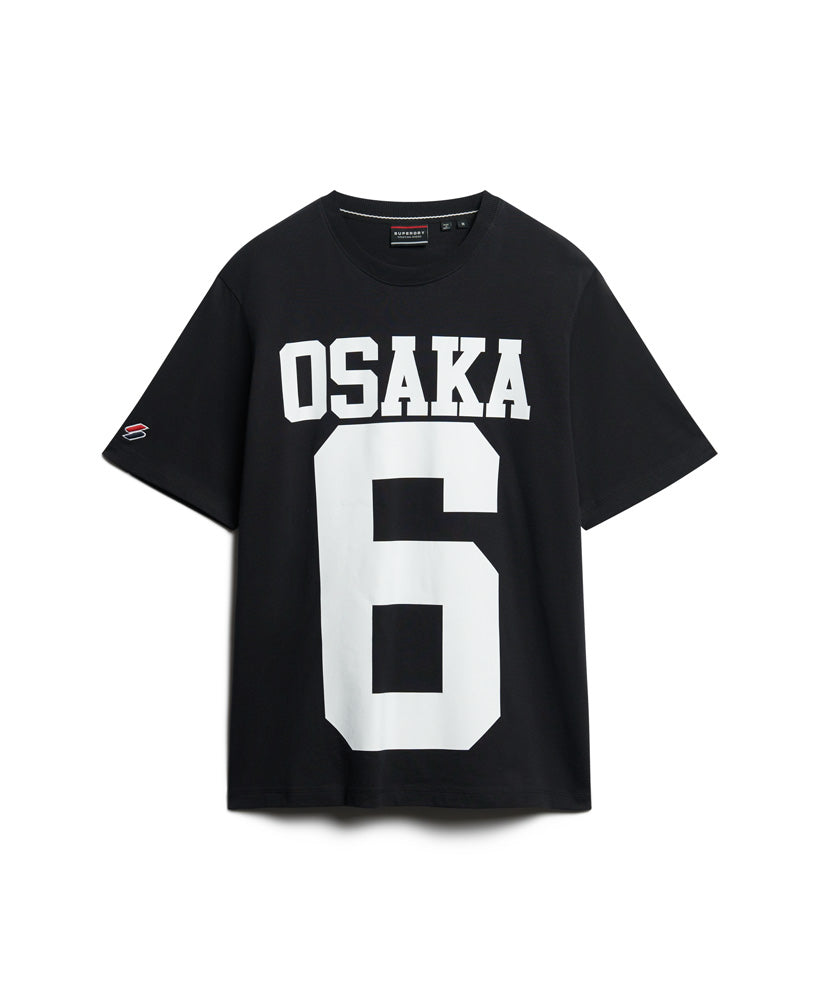 Osaka Logo Loose T-Shirt - Black