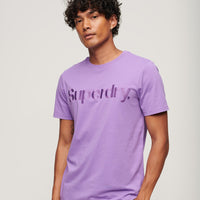 Tonal Embroidered Logo T-Shirt - Electric Purple