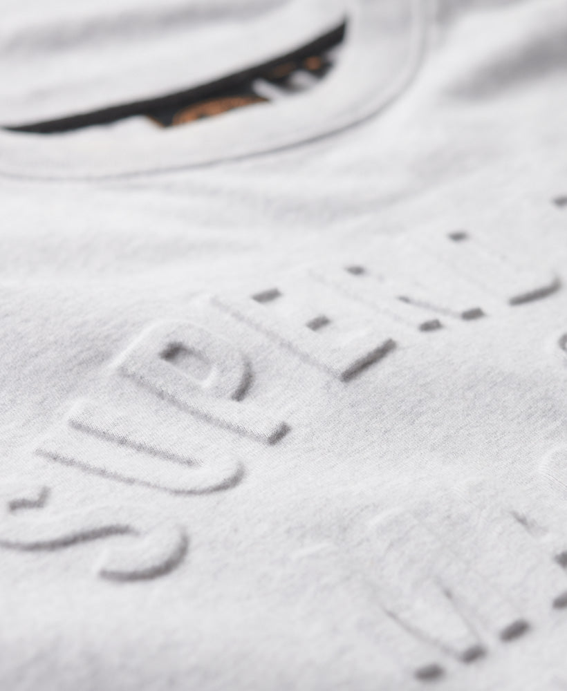 Embossed Workwear Graphic T-Shirt - Glacier Grey Marl